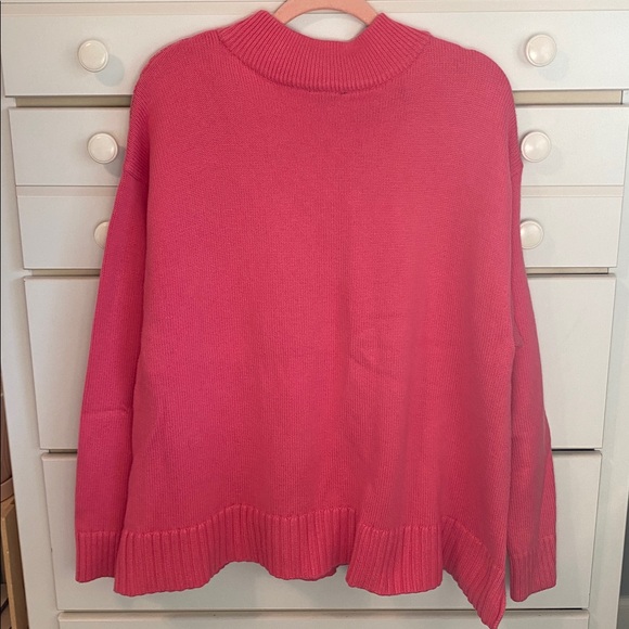 Talbots Textured Knit Sweater in Vibrant Pink - Picture 4 of 4